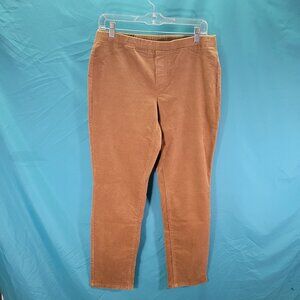 J.Jill Womens Corduroy Pants Brown Small